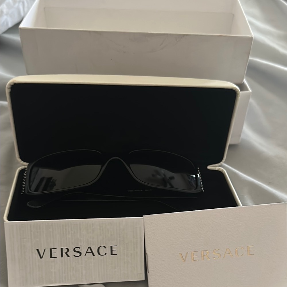 Versace Sleek Black Sunglasses
